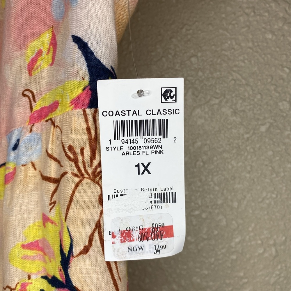 NWT Style & Co Floral Button-Down Dress Size 1X - Picture 10 of 14